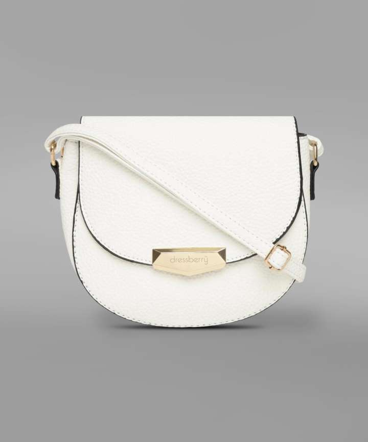 Dressberry White Sling Bag sling bag White Price in India Flipkart