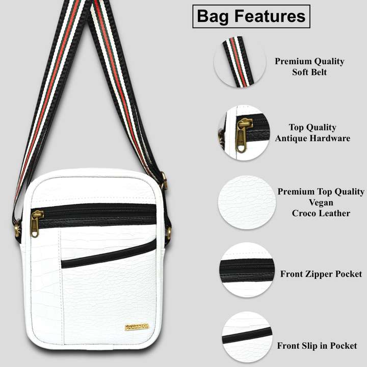 Mens white crossbody bag new arrivals