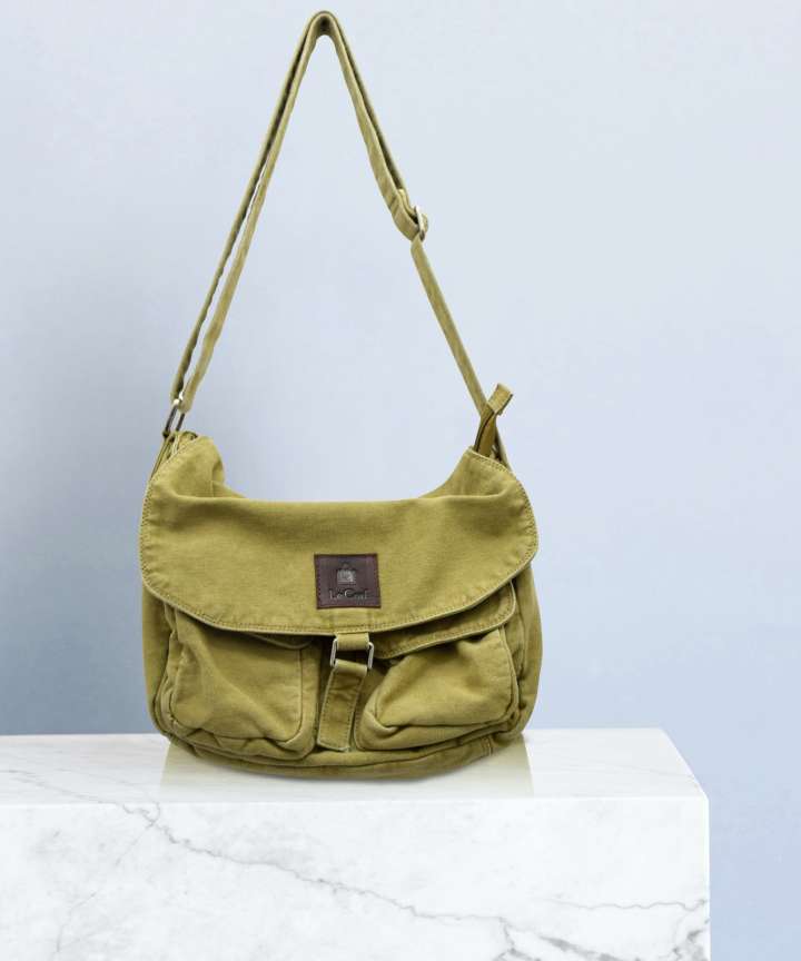 Le Craf Khaki Sling Bag Charles Khaki 13 Price in India Flipkart