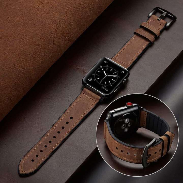 Leather smart watch store