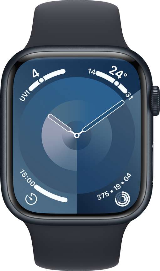 AppleWatch9 セルラー41㎜ ミッドナイトアルミ 久しく
