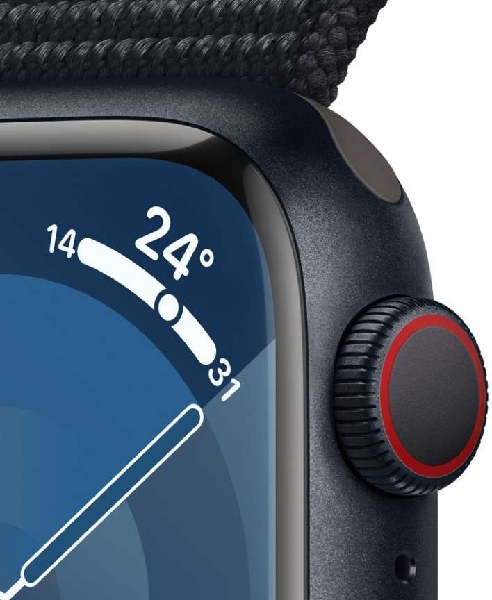 Apple Watch Series 9 GPS + Cellular 41mm Midnight Case & Midnight 