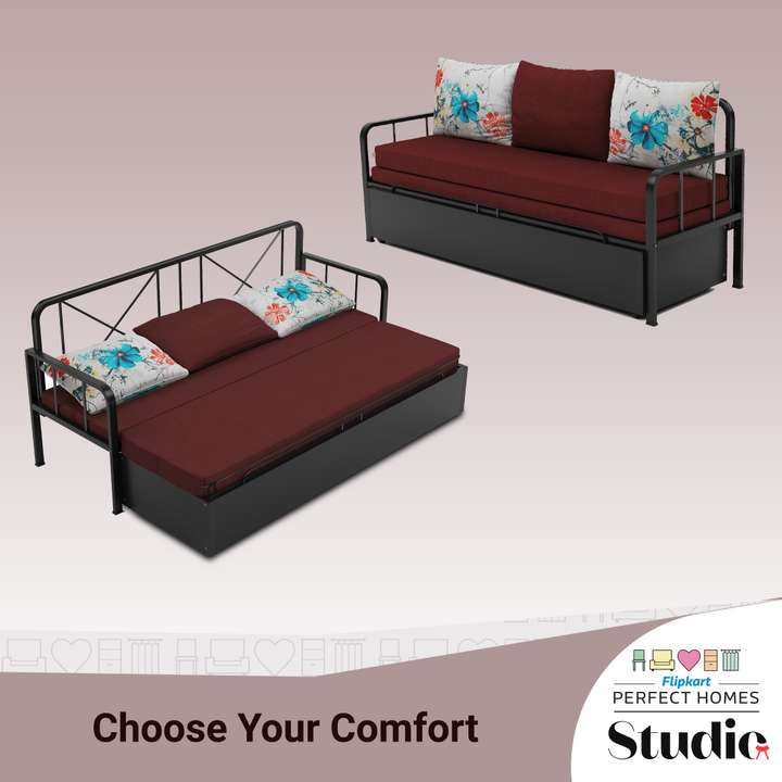 Flipkart Perfect Homes Studio With Storage 3 Seater Double Metal Pull Out Sofa Cum Bed Price in India Buy Flipkart Perfect Homes Studio With Storage 3 Seater Double Metal Pull Out