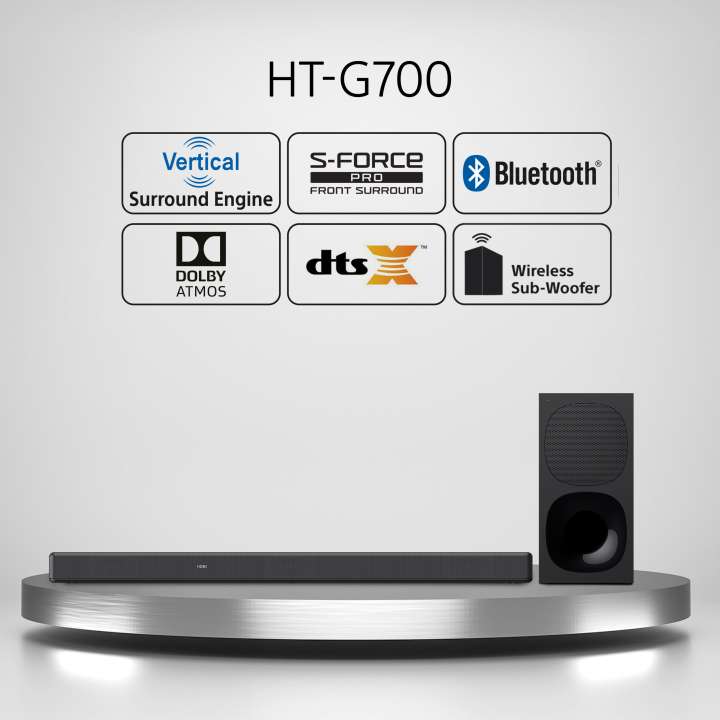 Buy SONY Sony HT-G700 3.1ch Dolby Atmos/DTS:X Home Theatre Wireless  subwoofer 3.1ch Bluetooth Soundbar Online from Flipkart.com