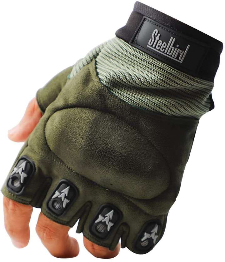 Steelbird Half Finger Bike Riding Gloves Protective Off Road Motorbike Racing Riding Gloves Buy Steelbird Half Finger Bike Riding Gloves Protective Off Road Motorbike Racing Riding Gloves Online at Be...