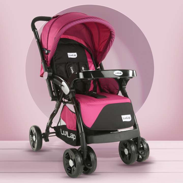 LuvLap Galaxy Stroller Pram Extra Large Seating Space Easy Fold Baby Kids 0 3 years Stroller Buy Stroller in India Flipkart