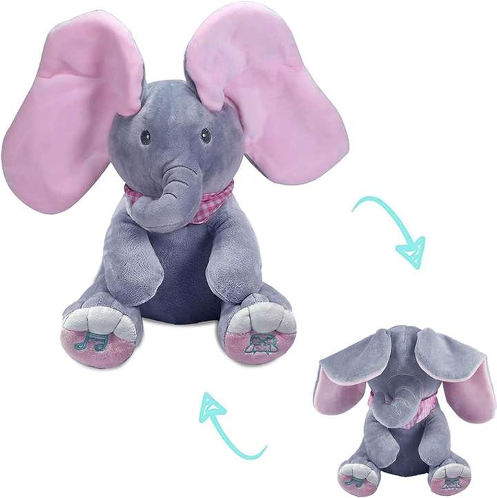 KIDOLOGY Peek a Boo Elephant Stuffed Animals Plush Toy for Baby Girl Boy Musical Toys 17 cm Peek a Boo Elephant Stuffed Animals Plush Toy for Baby Girl Boy Musical Toys Buy Elephant toys in India. sho...