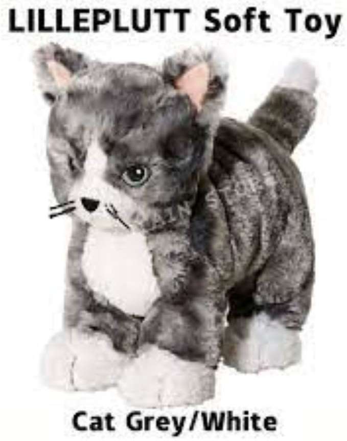 IKEA Soft Toy Cat Grey White 8 inch Soft Toy Cat Grey White Buy Cat toys in India. shop for IKEA products in India. Flipkart