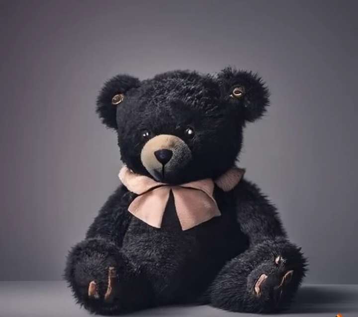 Awwzone Black Color Fur Teddy Bear Fur Soft Toy for Children 21 cm Black Color Fur Teddy Bear Fur Soft Toy for Children Buy teddy bear toys in India