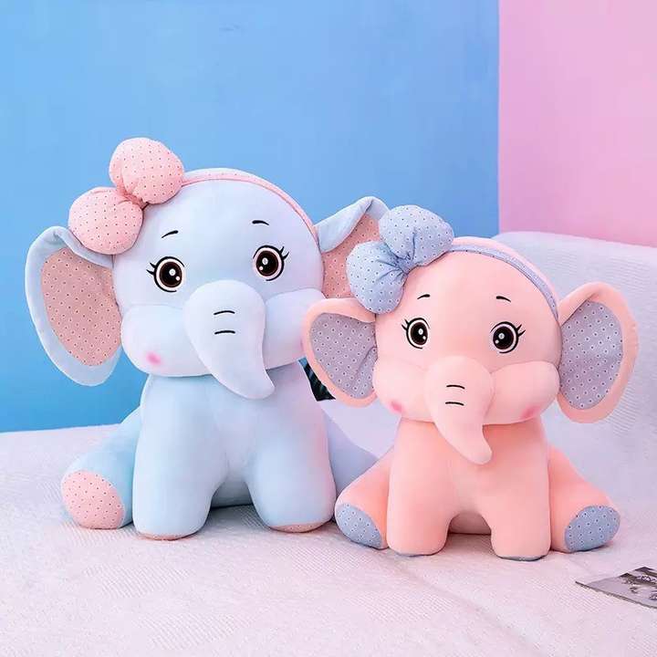 D s PARADISE Cute Elephant with Bow Super Soft Stuffed Plush toy 40cm for Baby Boy s Girl s 40 cm Cute Elephant with Bow Super Soft Stuffed Plush toy 40cm for Baby Boy s Girl s Buy Elephant toys in In...
