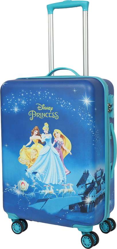 DISNEY Novex 22 Inch Original Princess Hard Sided Polycarbonate Kids Trolley 22 Cabin Suitcase 4 Wheels 22 inch Turquoise Price in India Flipkart