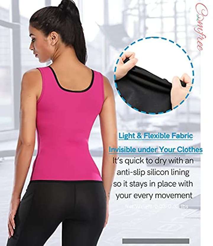 Comfree Sweat Vest For Women Waist Trainer Sauna Shirt Neoprene Workout Body Shaper Abdominal Belt Buy Comfree Sweat Vest For Women Waist Trainer Sauna Shirt Neoprene Workout Body Shaper Abdominal Bel...