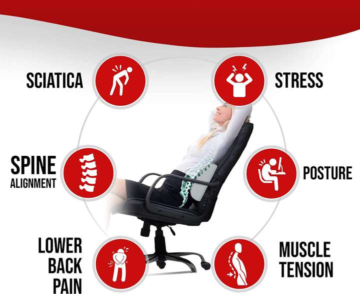 Orthopedic back pillow for chair 2025