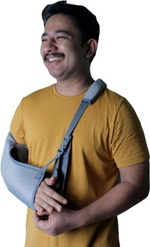 ECOFIT Arm Support Arm Sling Pouch Belt With Elbow Support For Men N Women Grey X Large Hand Support Buy ECOFIT Arm Support Arm Sling Pouch Belt With Elbow Support For Men N Women Grey X Large