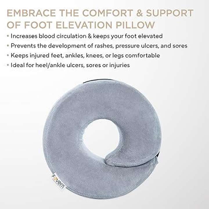 FOVERA Foot Elevator Pillow with Adjustable Strap For Heel Ankle Ulcers or Injuries Heel Support Buy FOVERA Foot Elevator Pillow with Adjustable Strap For Heel Ankle Ulcers