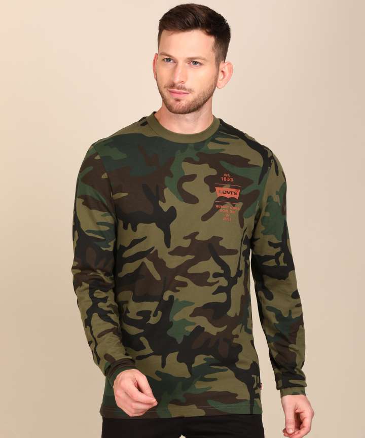 LEVI S Military Camouflage Men Round Neck Reversible Multicolor T Shirt Buy LEVI S Military Camouflage Men Round Neck Reversible Multicolor T Shirt Online at Best Prices in India Flipkart