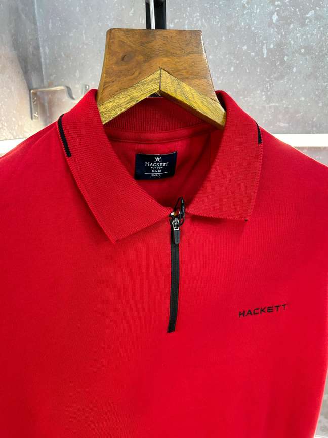 Buy Hackett Solid Men Polo Neck Red T Shirt Online at Best Prices in India Flipkart