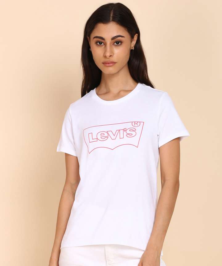 LEVI S Printed Women Round Neck White T Shirt Buy LEVI S Printed Women Round Neck White T Shirt Online at Best Prices in India Flipkart