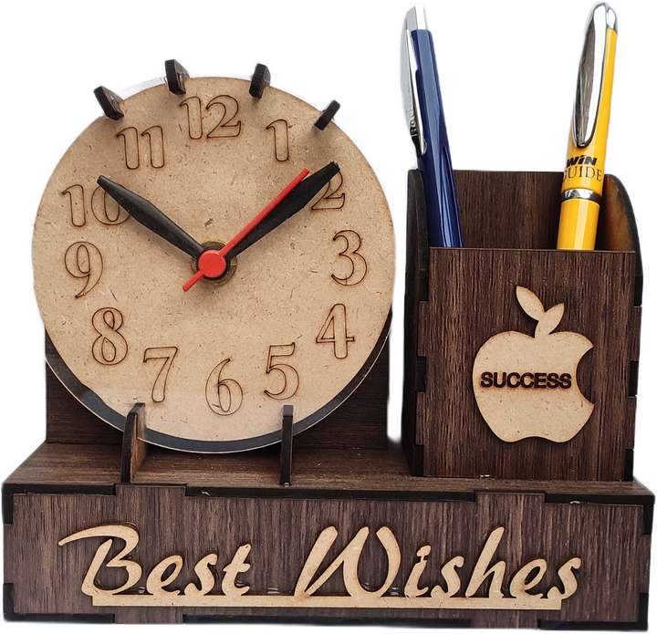 Table pen stand with watch shop