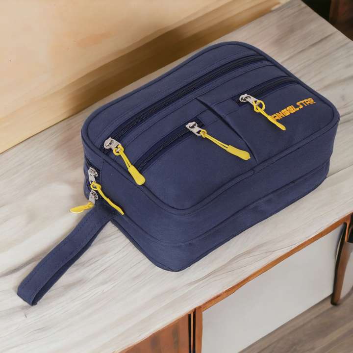 Travel shaving kit bag top