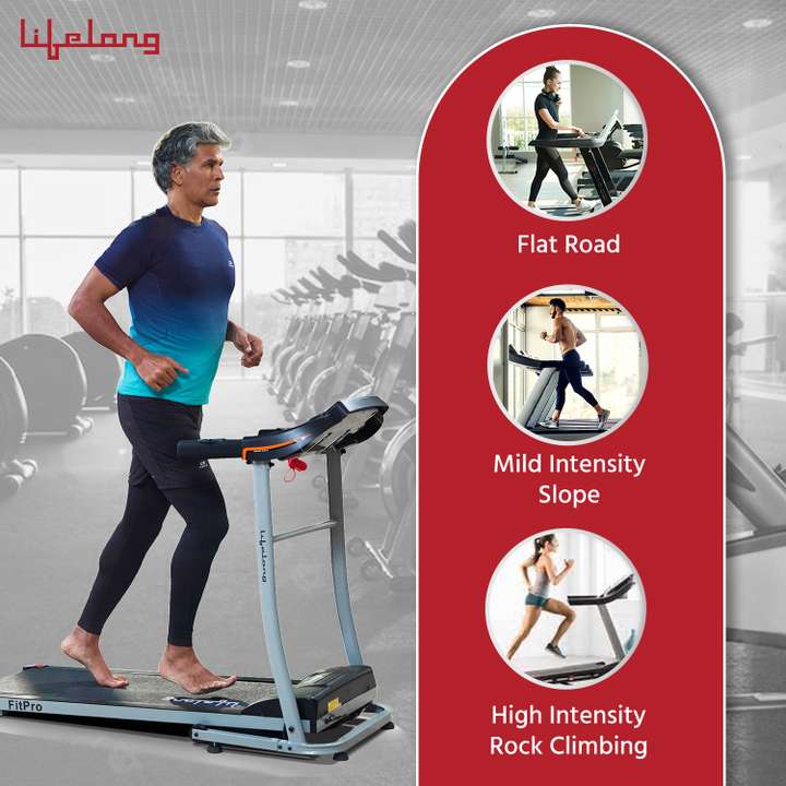 Lifelong LLTM09 Fit Pro 2.5HP with Heart Rate Sensor Motorized Treadmill Buy Lifelong LLTM09 Fit Pro 2.5HP with Heart Rate Sensor Motorized Treadmill Online at Best Prices in India Sports
