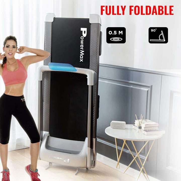 Powermax Fitness UrbanTrek TD M4 2.0HP 100 Pre Installed Flat Surface Motorized Compact Treadmill with Android iOS App Treadmill
