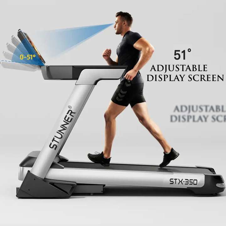Stunner Fitness STX 350 3.0HP 6.5HP Peak Motorized Treadmill with Auto Incline Treadmill Buy Stunner Fitness STX 350 3.0HP 6.5HP Peak Motorized Treadmill with Auto Incline Treadmill Online at Best Pri...