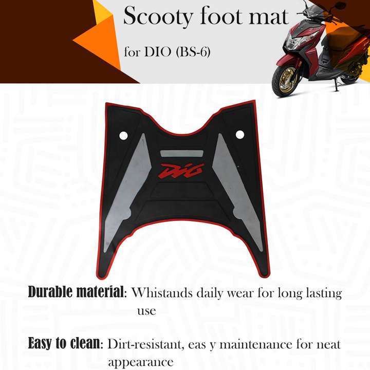 SHOWRIDE NEW Design DIO BS6 Multi Color Bike Mat Scooty Mat two wheeler footmat Honda Dio Honda Dio Two Wheeler Mat Price in India Buy SHOWRIDE NEW Design DIO BS6 Multi Color Bike