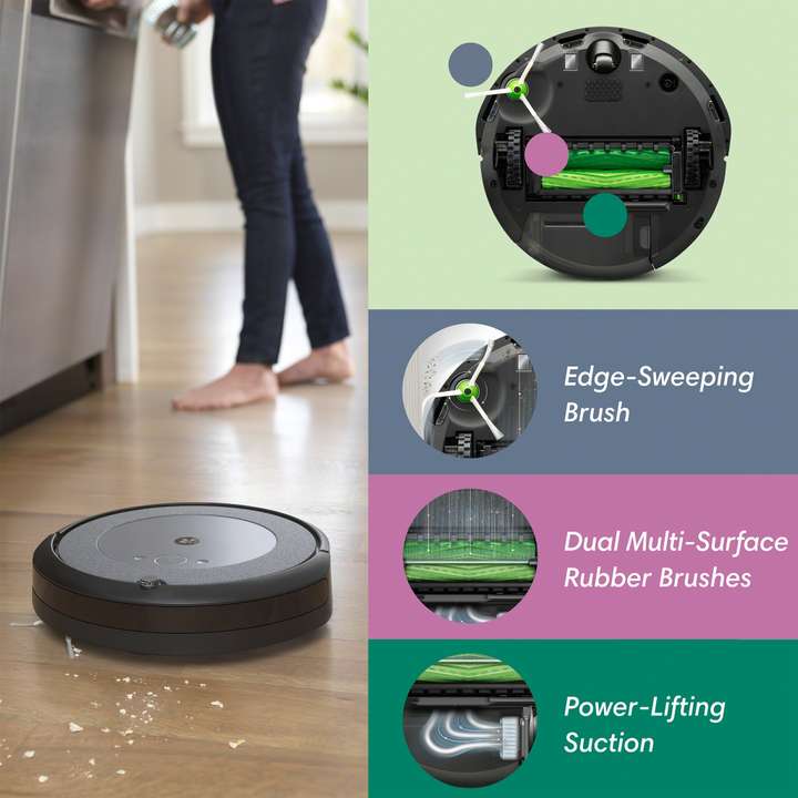 irobot Roomba i3+(3552) Robotic Floor Cleaner with Reusable Dust 