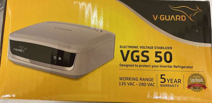 V-Guard VGS 50 GREY REFRIGERATOR/ FRIDGE STABILIZER UPTO 450 LTR 