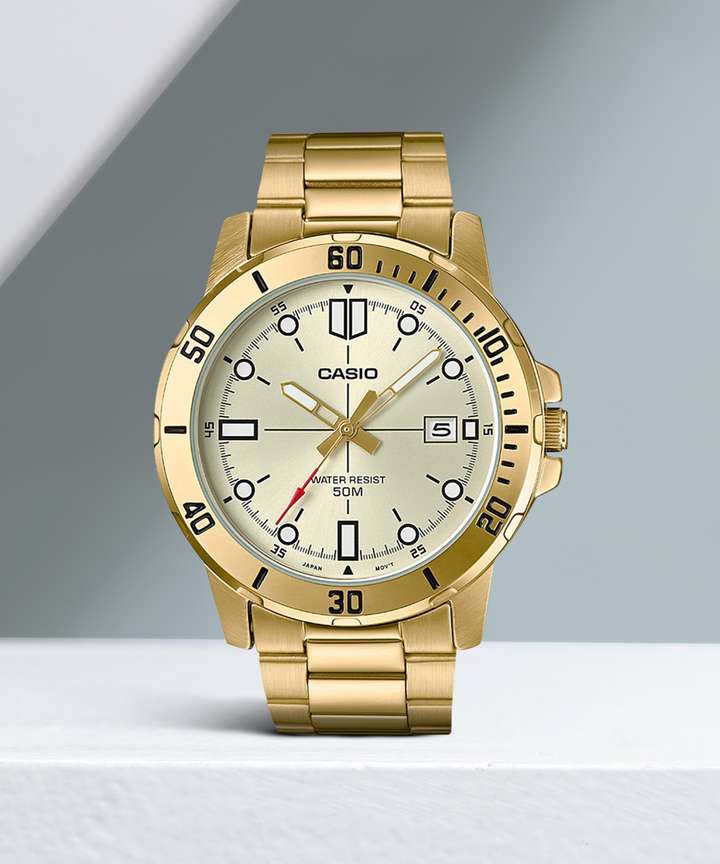 Casio enticer gold watch shop