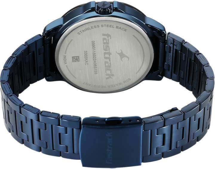 Fastrack Fleek Quartz Multifunction Black Dial Stainless Steel 