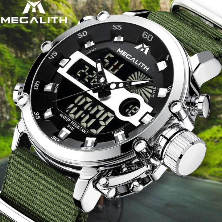 OVERFLY OVERFLY MEGALITH Dual Time Chronograph Luxury Analog Digital Watch For Men Buy OVERFLY OVERFLY MEGALITH Dual Time Chronograph Luxury Analog Digital Watch For Men 8051 Online at Best Prices in