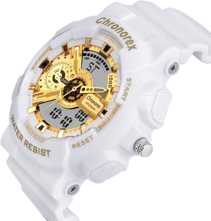 Sports watch white colour on sale