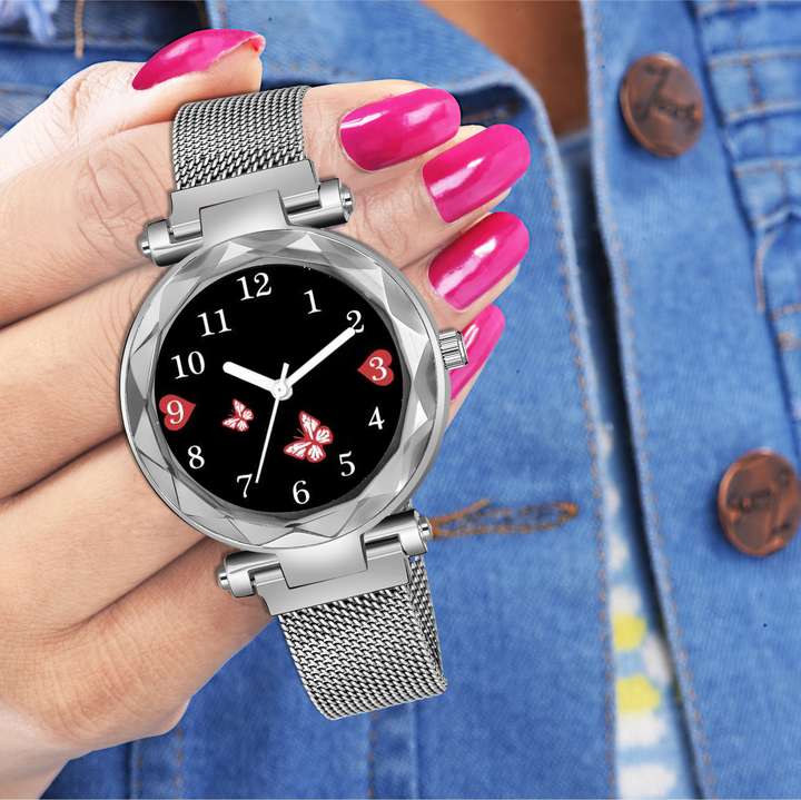 Styledose New Combo Rosegold and Silver color Butterfly Magnet watch for Women s and girls Analog Watch For Women Buy Styledose New Combo Rosegold and Silver color Butterfly Magnet watch for