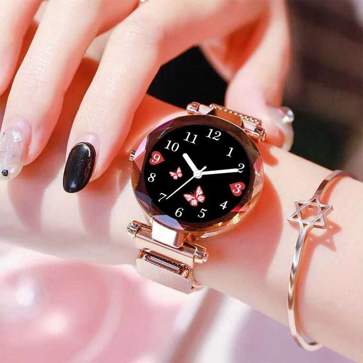 Marclex Titli Rosegold Magnet Watch with Bracelet combo with Bracelet Combo for girls watches for women latest design girls trending Analog Watch For Women Buy Marclex Titli Rosegold Magnet Watch