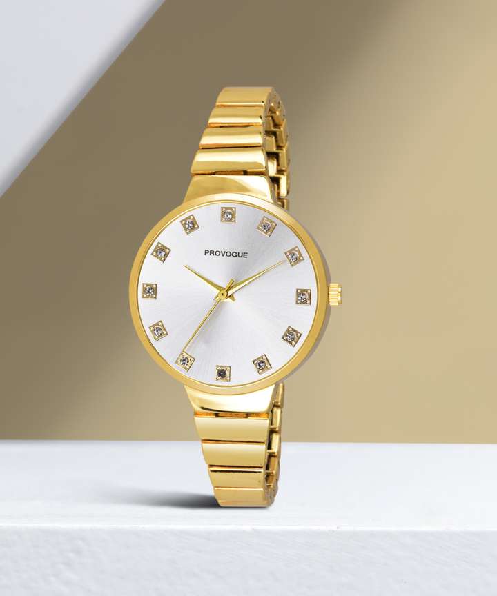 PROVOGUE Analog Watch For Women Buy PROVOGUE Analog Watch For Women SK PG 4040 SLVR GLD Basic Analog Watch for Women Online at Best Prices in India Flipkart