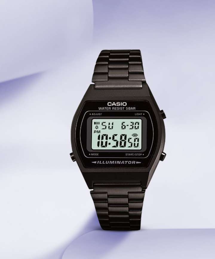 CASIO B640WB 1ADF Vintage B640WB 1ADF Black Dial Black Stainless Steel Band Digital Watch For Men Women Buy CASIO B640WB 1ADF Vintage B640WB 1ADF Black Dial Black Stainless Steel Band Digital Watch