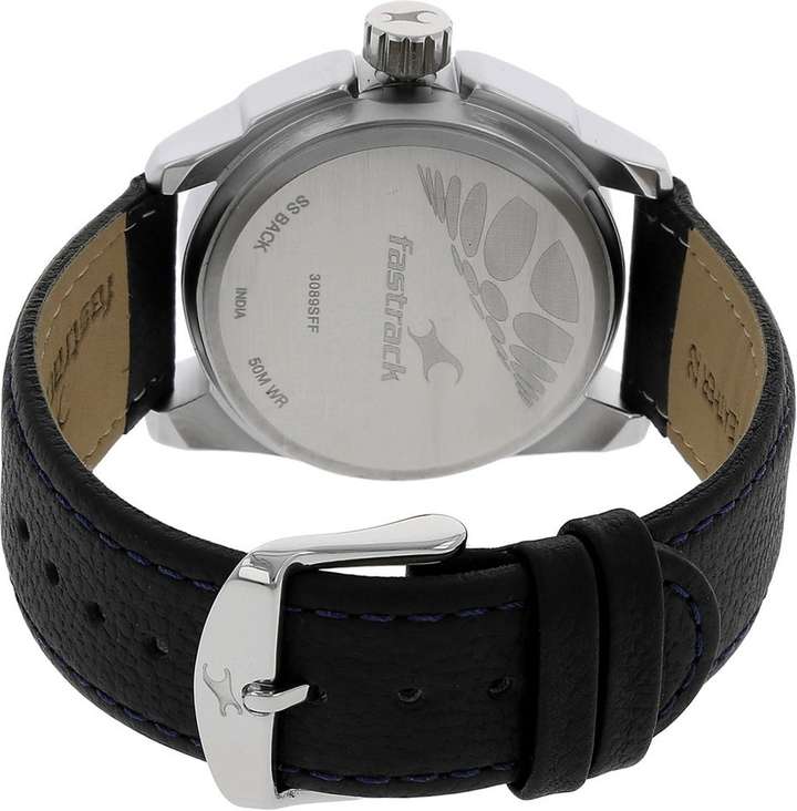 Fastrack watch ss black 50m wr store