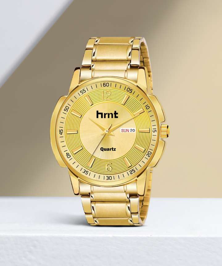 hrnt G9114 Water Resistant Branded Brand Premium Gold Chain Analog Wrist Watch For Mens Analog Watch For Men Buy hrnt G9114 Water Resistant Branded Brand Premium Gold Chain