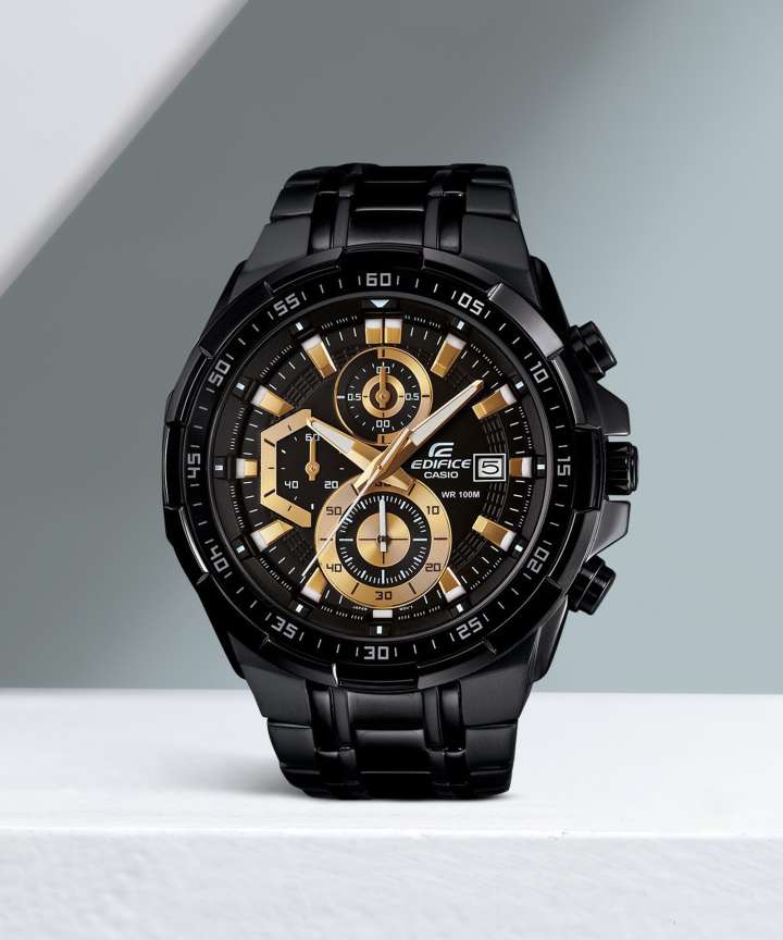 CASIO EFR 539BK 1AVUDF Edifice EFR 539BK 1AVUDF Black Dial Black Stainless Steel Band Analog Watch For Men For Men EX187 Online at Best Prices in India Flipkart