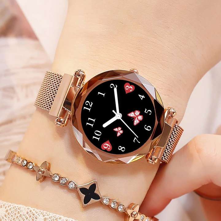 Marclex Titli Rosegold Magnet Watch with Bracelet combo with Bracelet Combo for girls watches for women latest design girls trending Analog Watch For Women Buy Marclex Titli Rosegold Magnet Watch