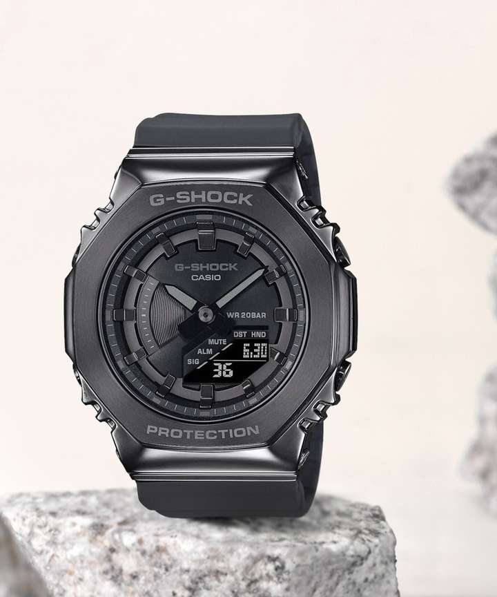 CASIO GM-S2100B-8ADR G-SHOCK Women Black Dial Resin Strap Analog 
