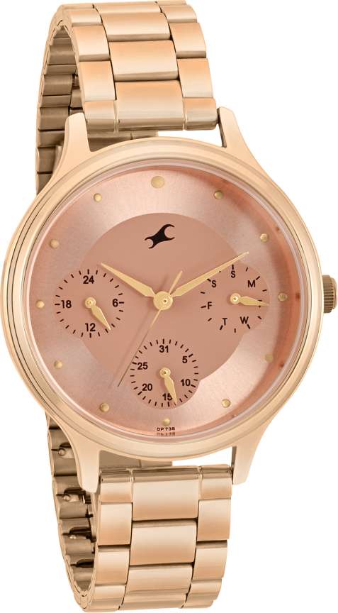 Fastrack FK Exclusive Analog Watch For Girls 6285WM03 Alpha Rose Gold Dial Analog Watch For Women Buy Fastrack FK Exclusive Analog Watch For Girls 6285WM03 Alpha Rose Gold Dial Analog