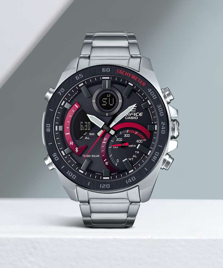 CASIO ECB 900DB 1ADR Edifice ECB 900DB 1ADR Black Dial Silver Stainless Steel Band Analog Digital Watch For Men For Men EX499 Online at Best Prices in India Flipkart