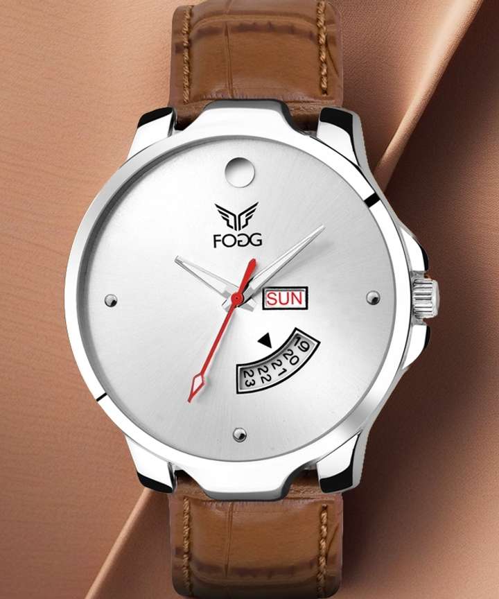 FOGG Brown Day and Date Analog Watch For Men