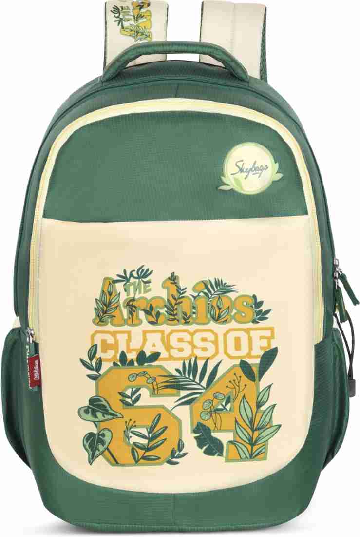 SKYBAGS ARCHIES SCHOOL BACKPACK 02 E OLIVE 32 L Backpack Olive Price in India Flipkart