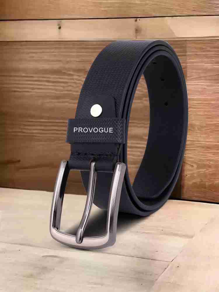 PROVOGUE Men Formal Black Genuine Leather Belt Black Price in India Flipkart