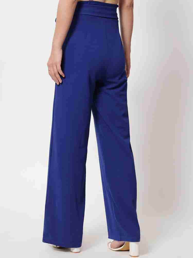 KOTTY Regular Fit Women Dark Blue Trousers - Buy KOTTY Regular Fit