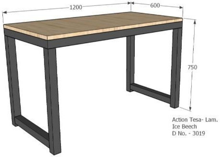 Lakdi Simple Sytlish Durable Metal Frame Ice Beech Color Home, Office  Laptop Computer Desk (Height 120cm) Engineered Wood Study Table Price in  India - Buy Lakdi Simple Sytlish Durable Metal Frame Ice